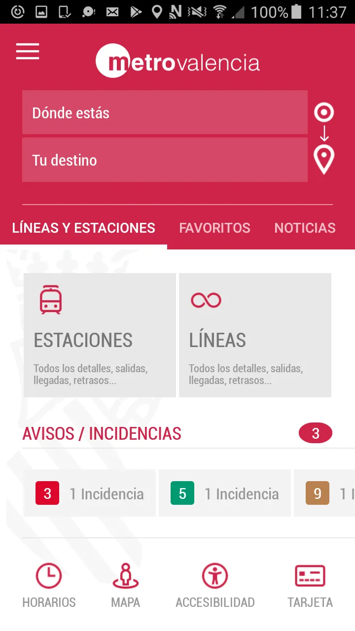 Metrovalencia | Indus Appstore | Screenshot