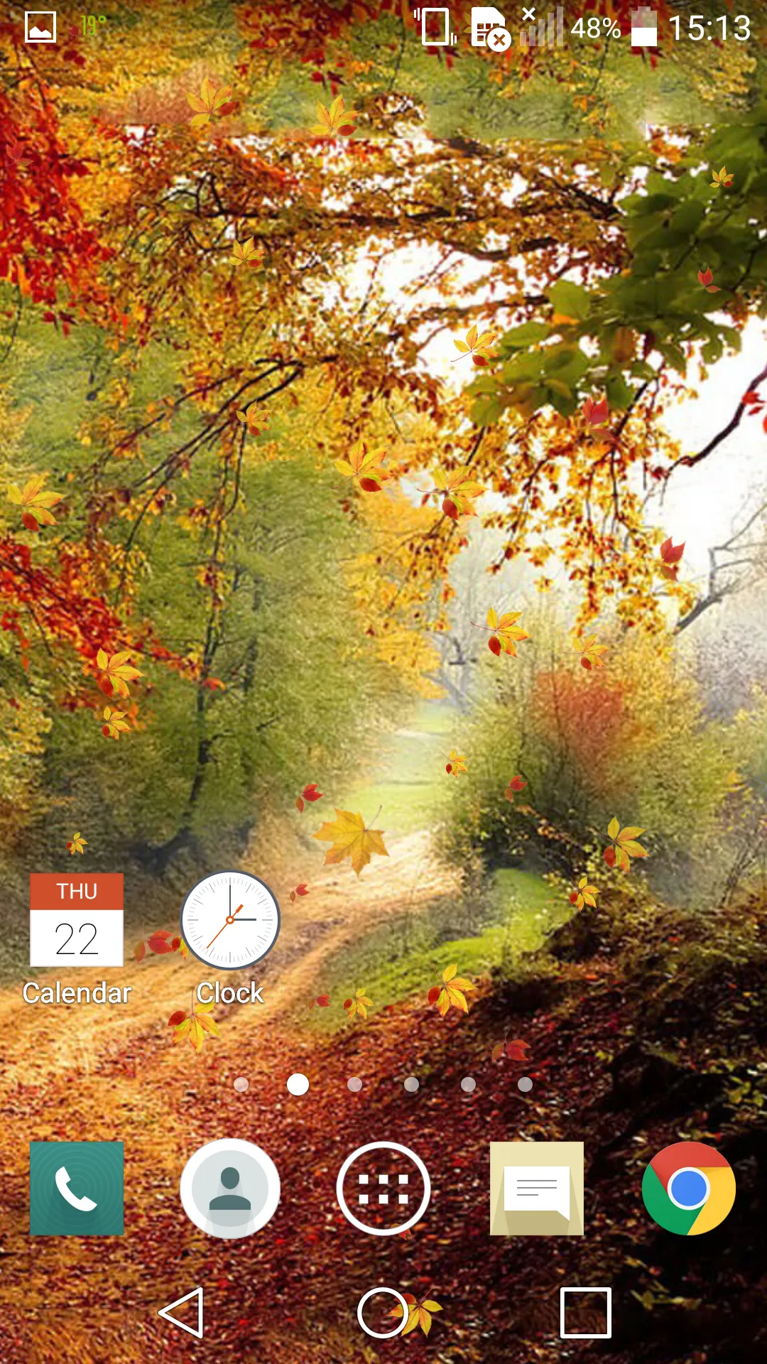 Falling Leaves Live Wallpaper | Indus Appstore | Screenshot