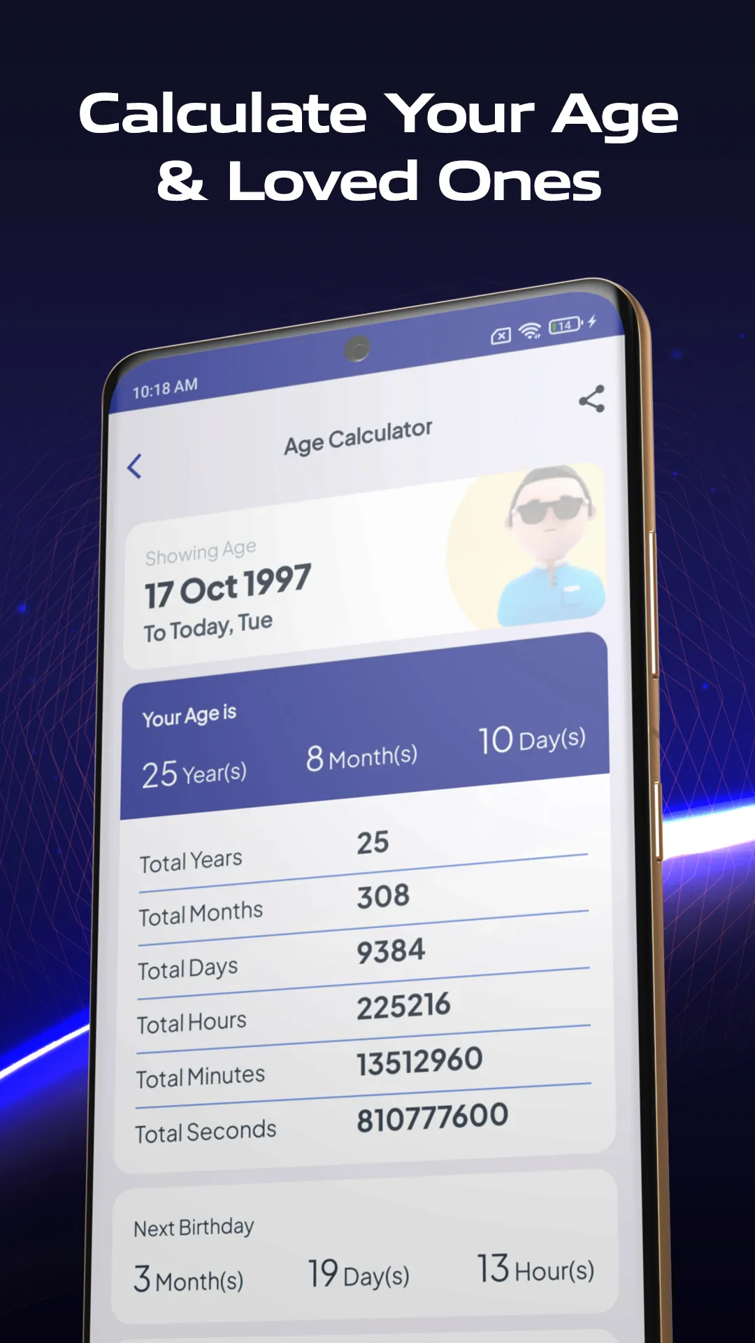 Age Calculator - Date of Birth | Indus Appstore | Screenshot