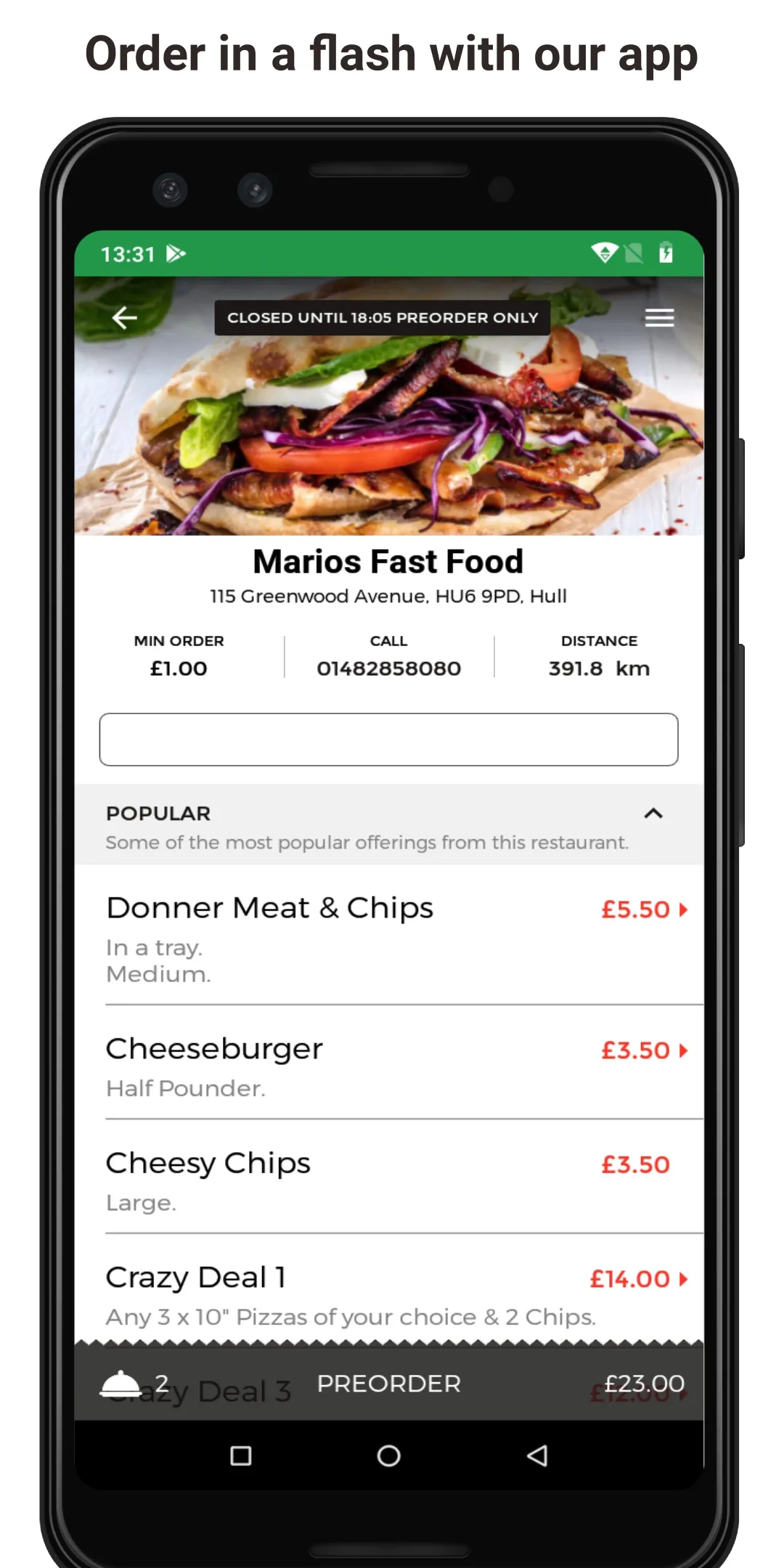 Marios Fast Food | Indus Appstore | Screenshot