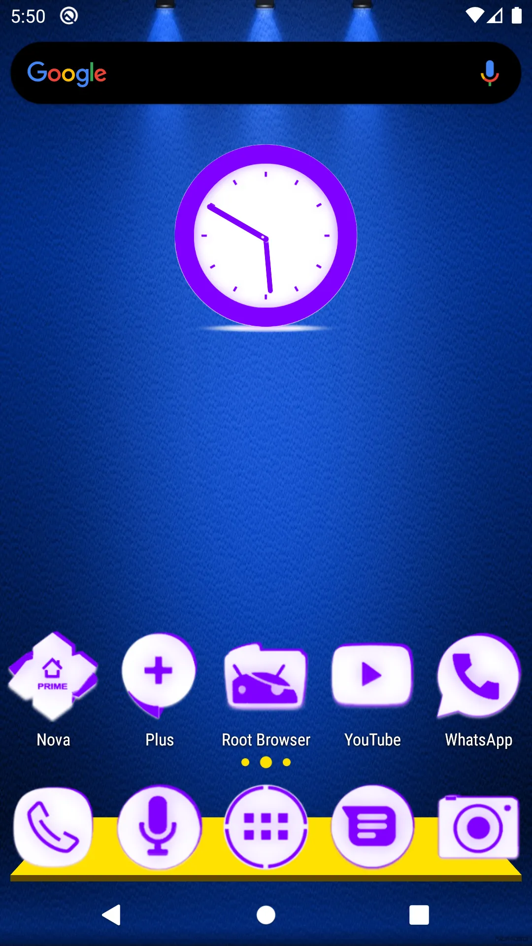 Inverted White Purple IconPack | Indus Appstore | Screenshot