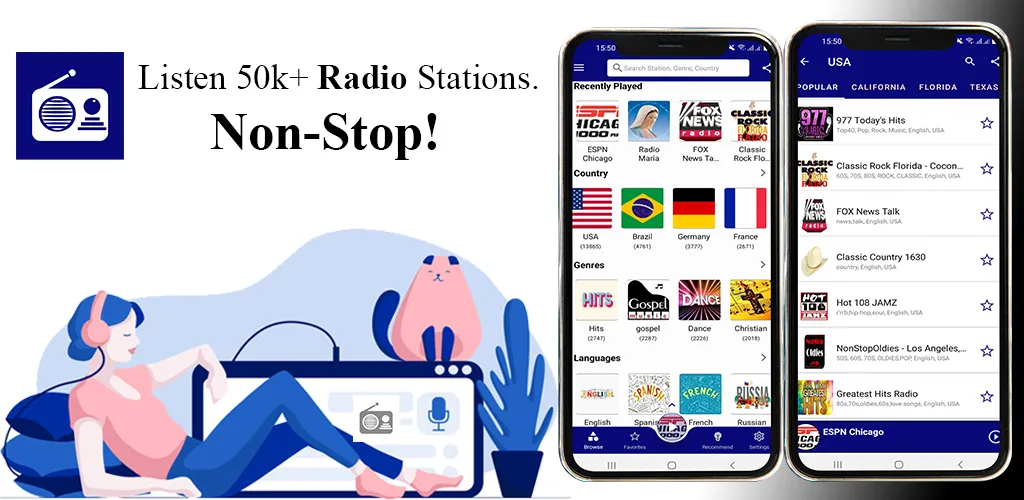 FM Radio : AM, FM, Radio Tuner | Indus Appstore | Screenshot