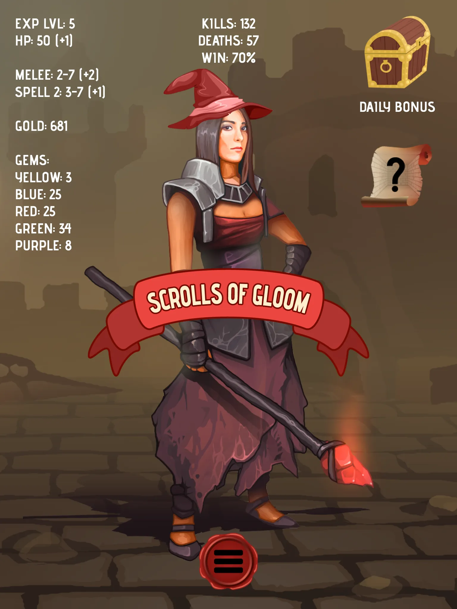 Scrolls Of Gloom | Indus Appstore | Screenshot