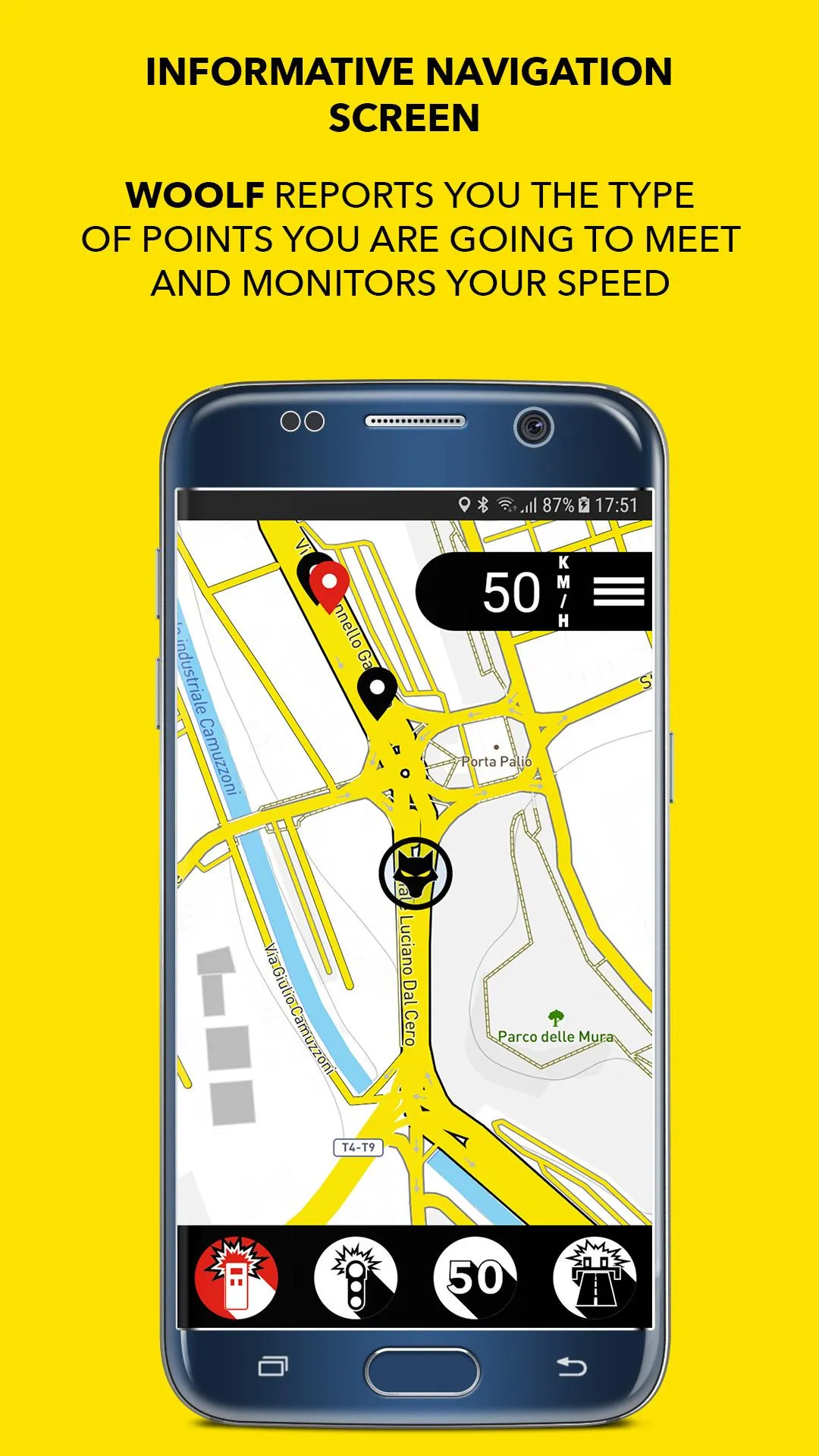 WOOLF, find the speed cameras. | Indus Appstore | Screenshot