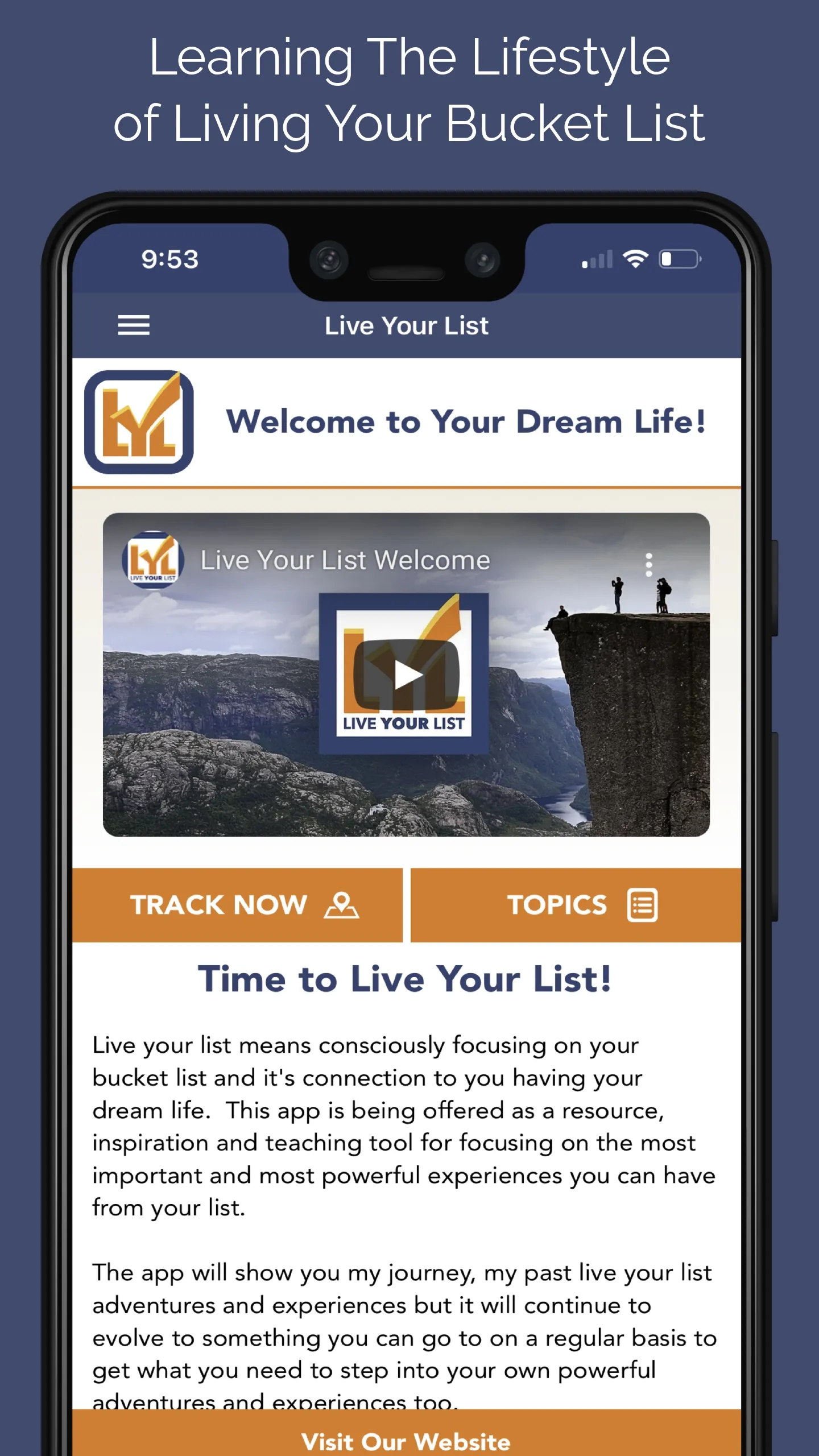 Live Your List | Indus Appstore | Screenshot