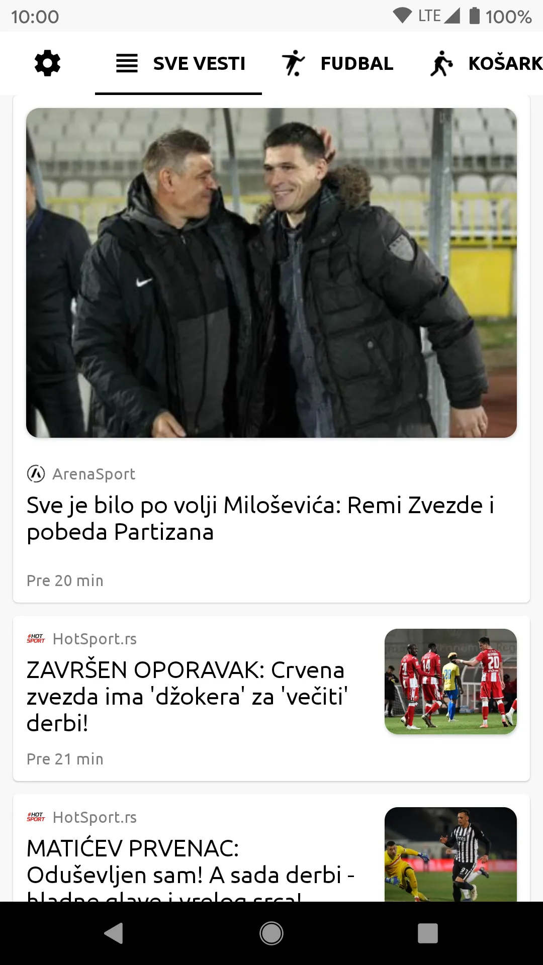 Partizan Info - Sve vesti | Indus Appstore | Screenshot