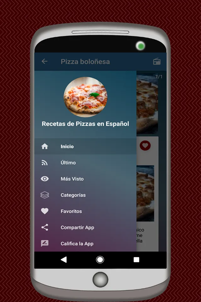 Pizza Recipe App in Spanish | Indus Appstore | Screenshot