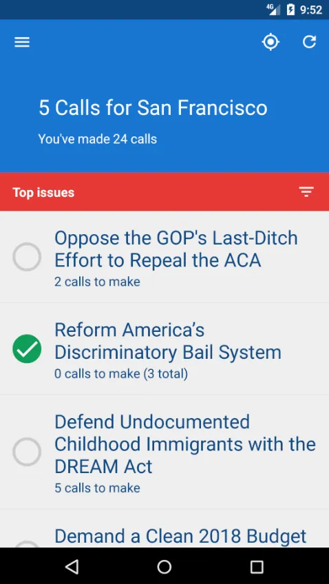 5 Calls: Contact Your Congress | Indus Appstore | Screenshot