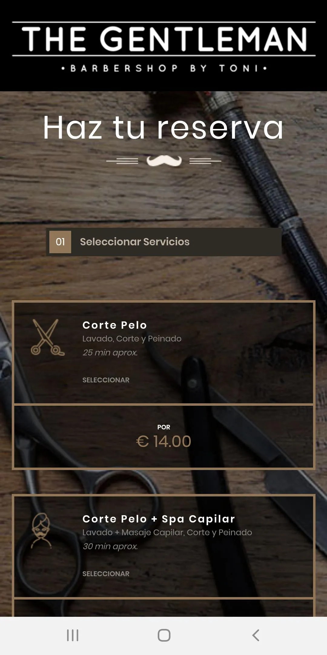 The Gentleman Barbershop | Indus Appstore | Screenshot