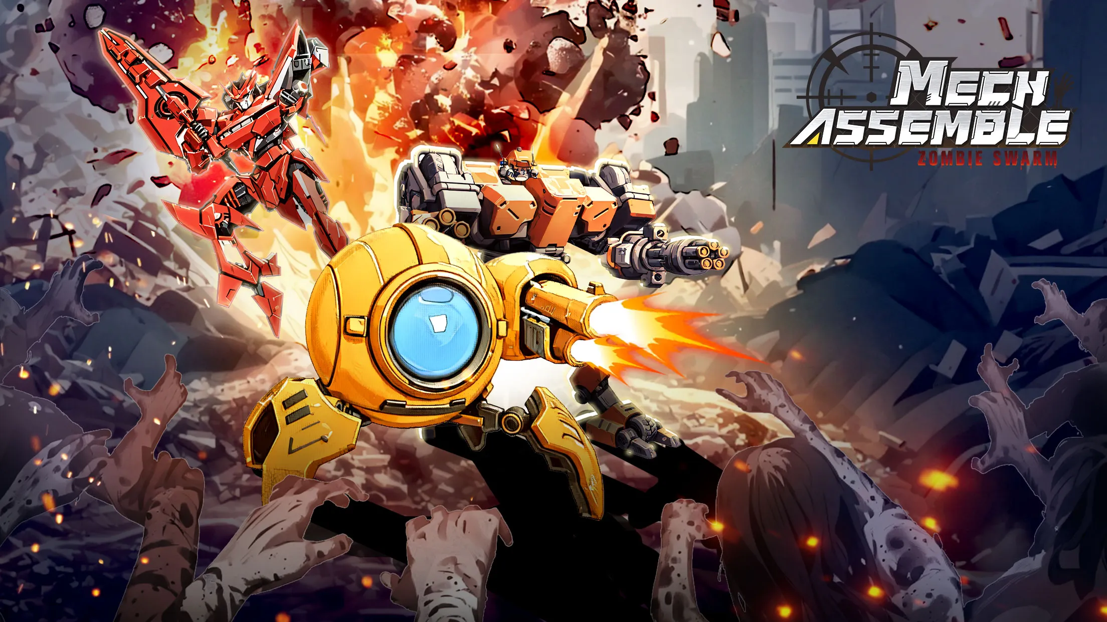 Mech Assemble: Zombie Swarm | Indus Appstore | Screenshot