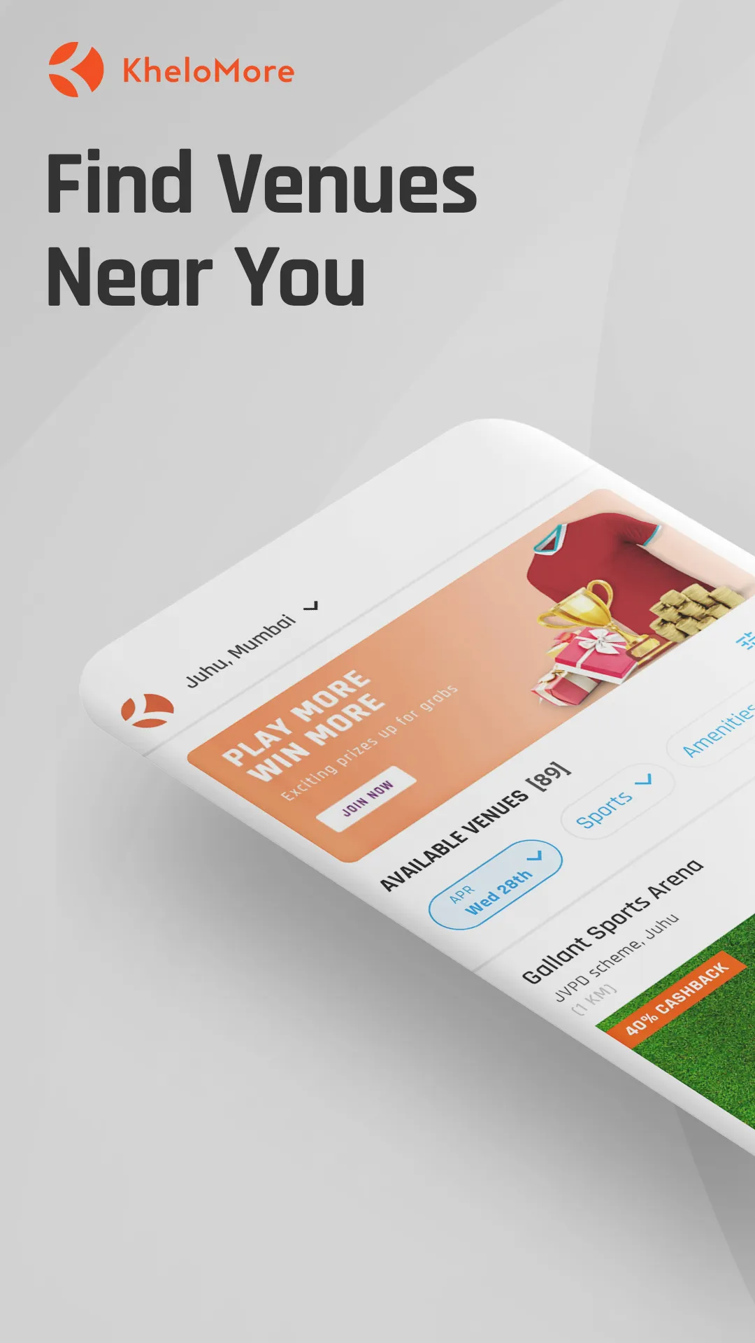 KheloMore: Book sports venues | Indus Appstore | Screenshot