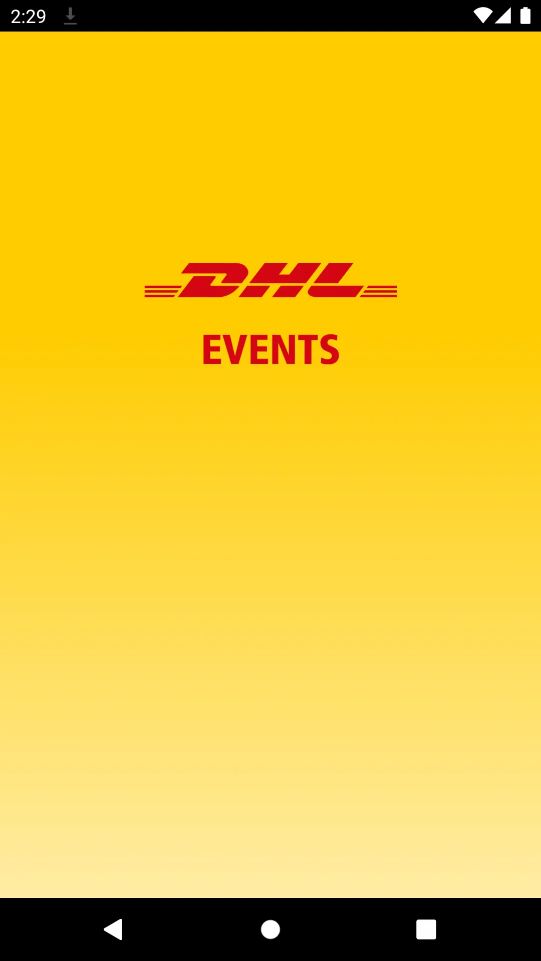 DHL EVENTS | Indus Appstore | Screenshot