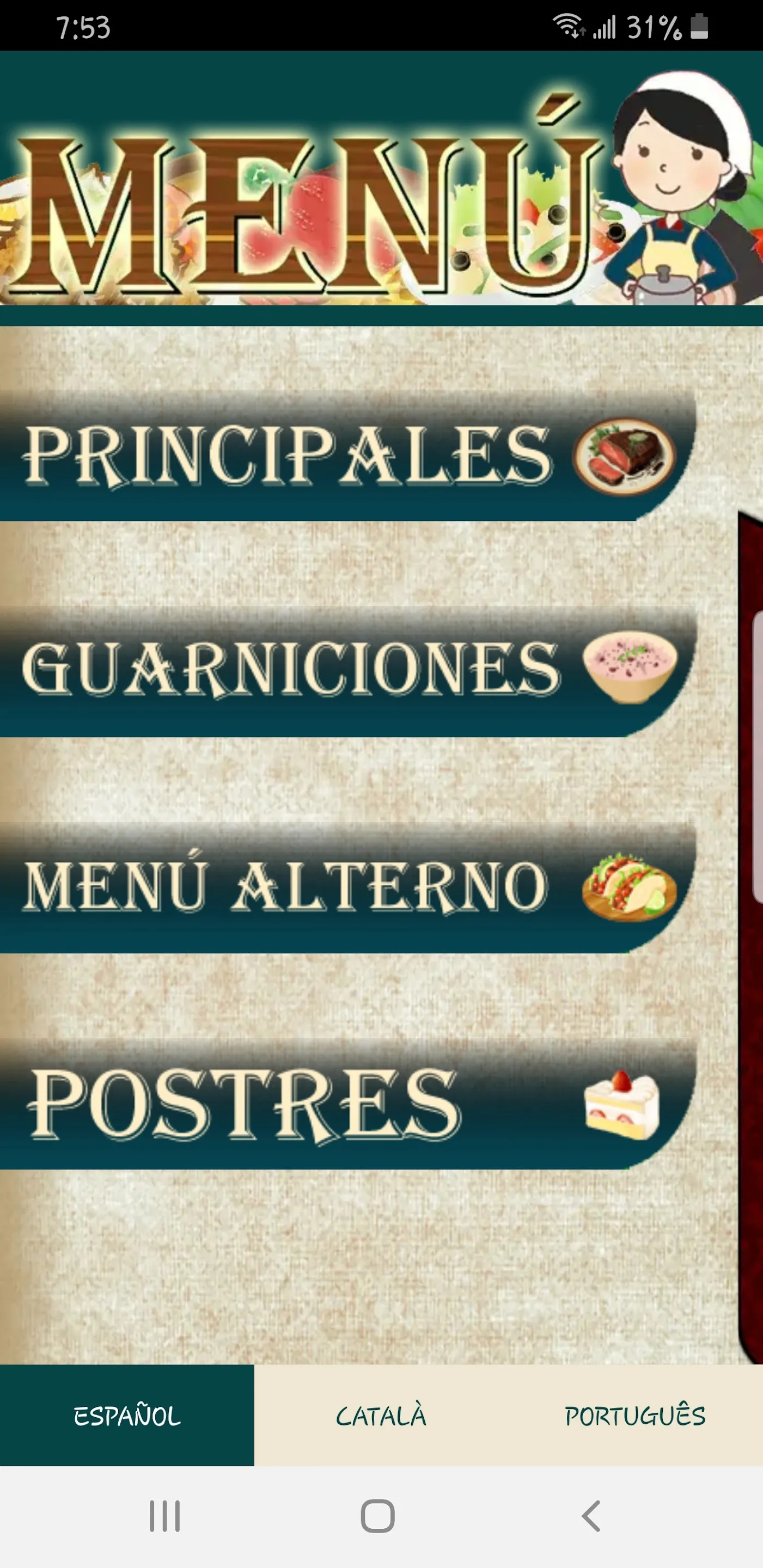 Recetas de Comida Casera | Indus Appstore | Screenshot