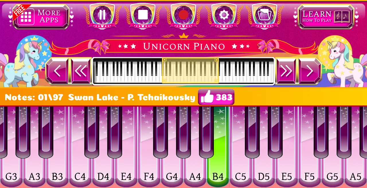 Unicorn Piano | Indus Appstore | Screenshot