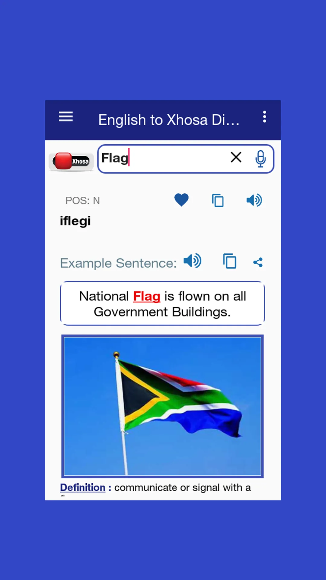 English to Xhosa Dictionary | Indus Appstore | Screenshot