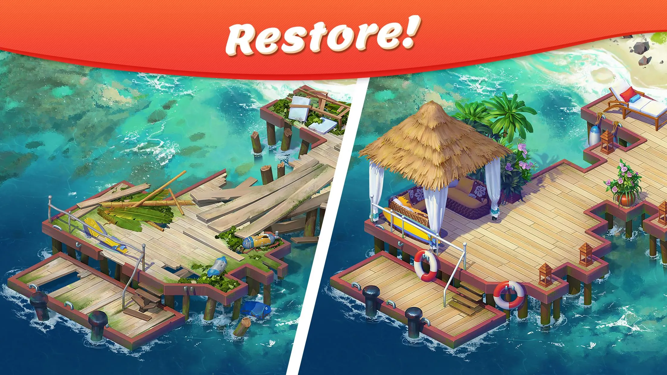 Tropical Forest: Match 3 Story | Indus Appstore | Screenshot