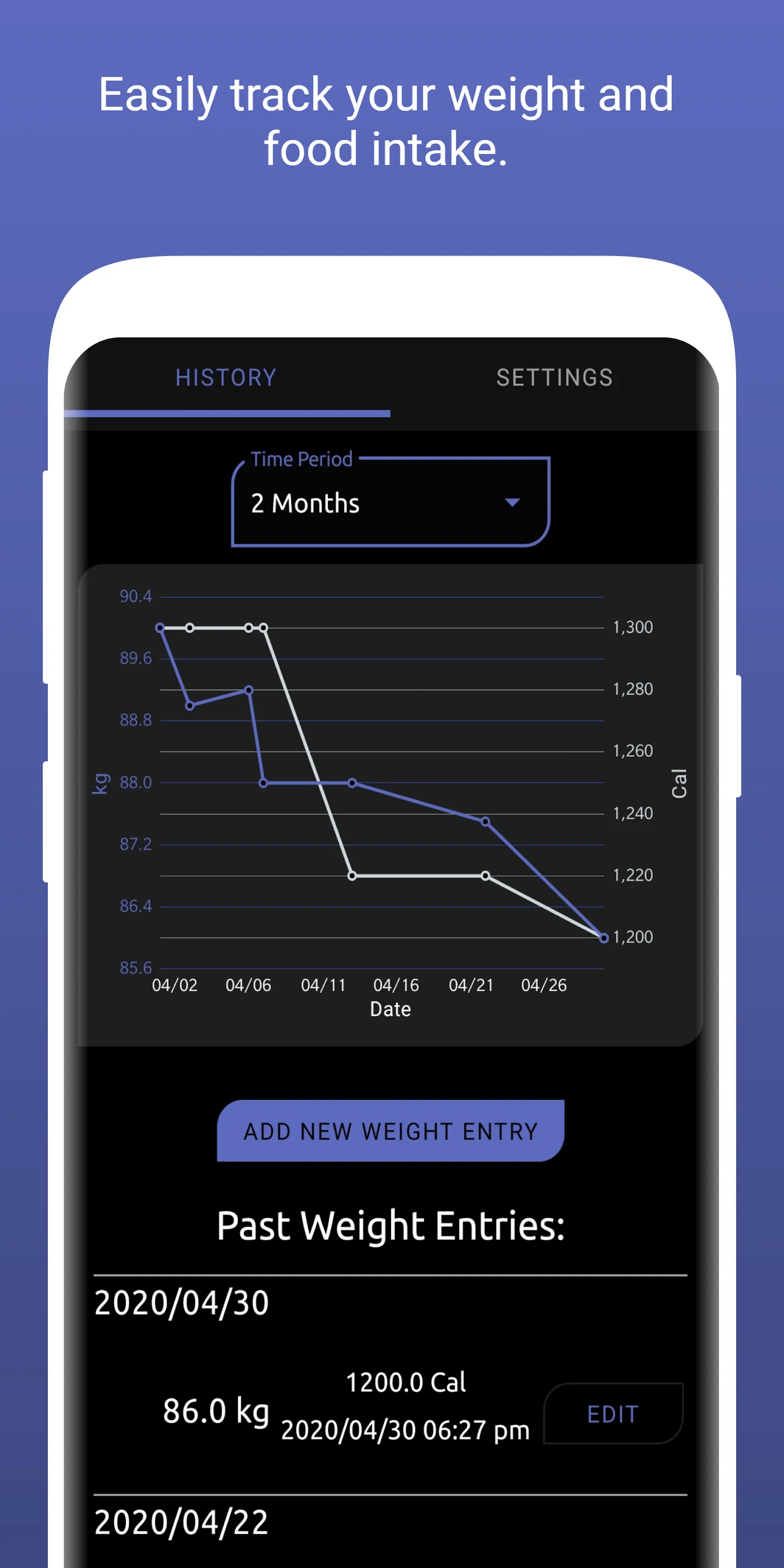 MyWeigh: Track Weight & Intake | Indus Appstore | Screenshot