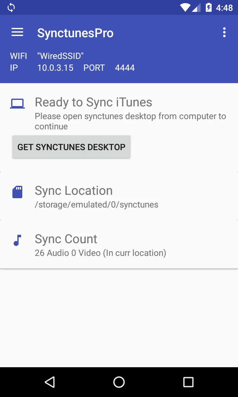 Sync iTunes to android - Free | Indus Appstore | Screenshot