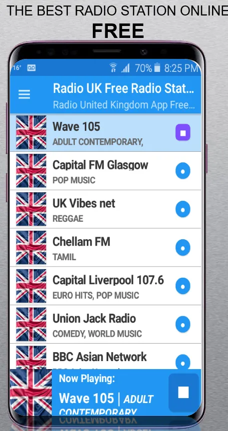 Radio UK Stations United Ki | Indus Appstore | Screenshot