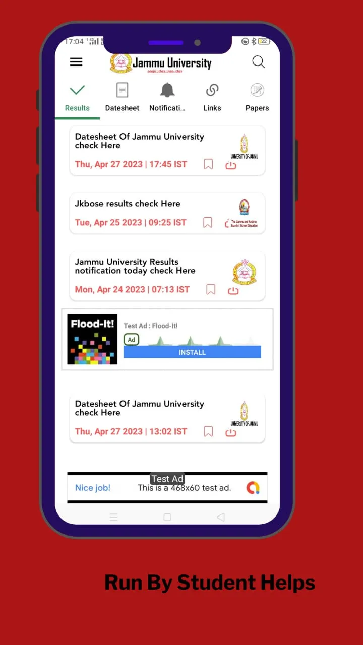 University of Jammu - update | Indus Appstore | Screenshot