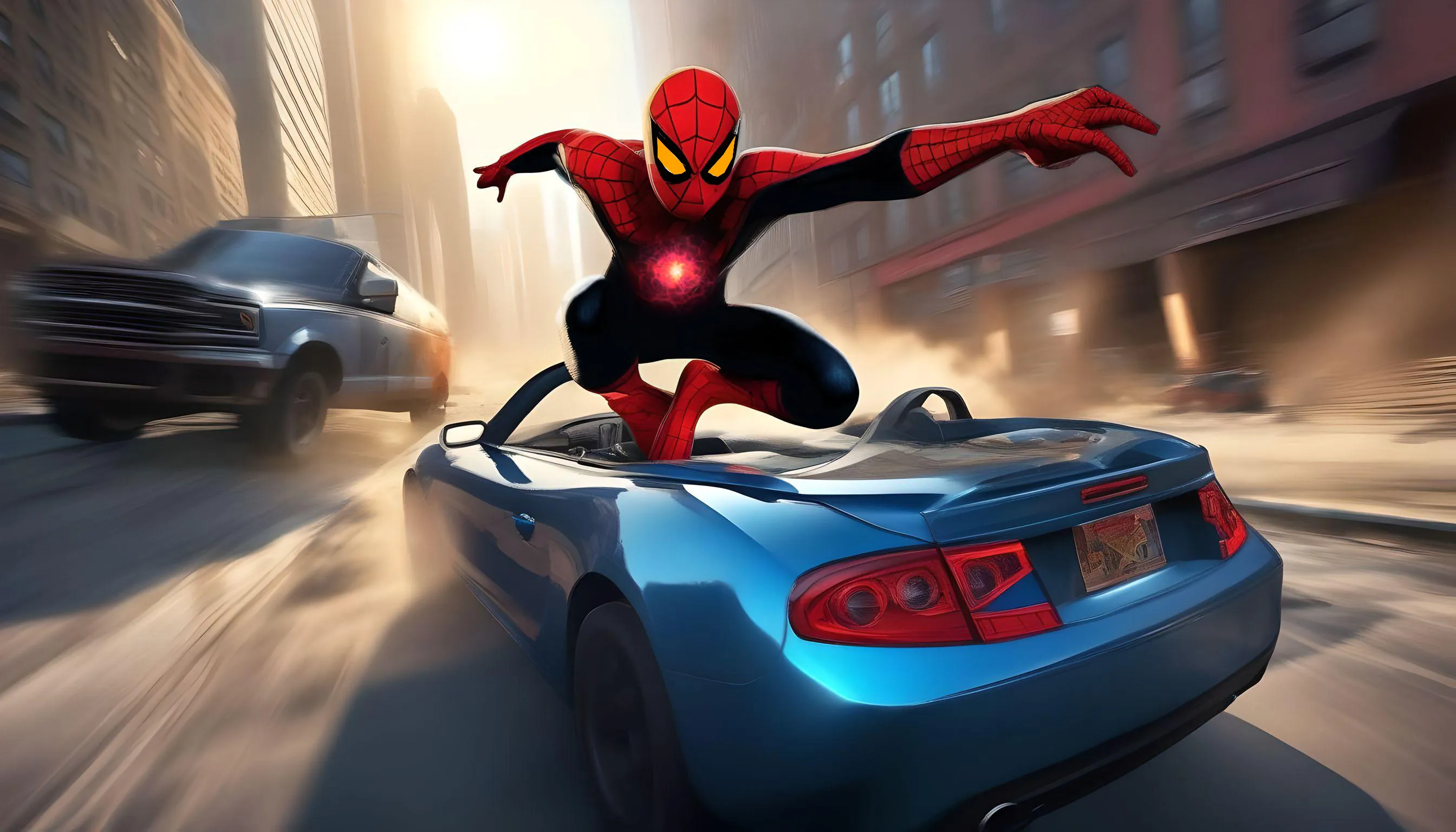 Omega Superhero Stunt Car Game | Indus Appstore | Screenshot