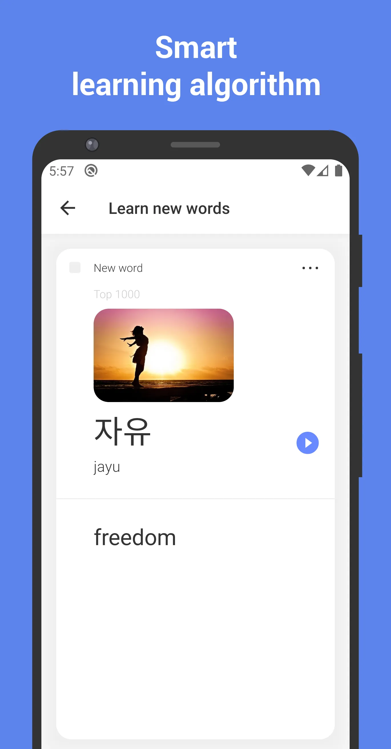 Learn Korean with flashcards! | Indus Appstore | Screenshot