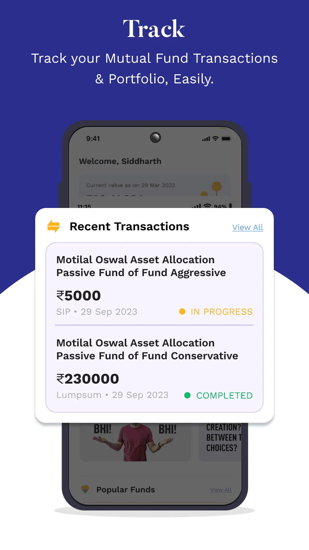 Motilal Oswal MF, PMS & AIF | Indus Appstore | Screenshot