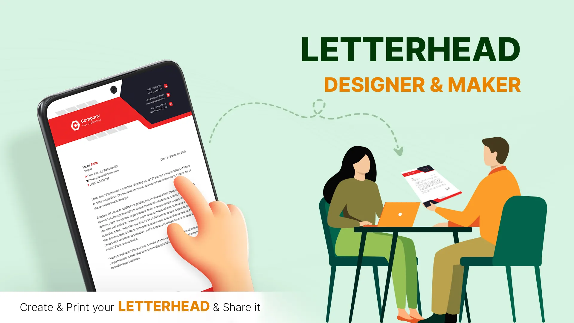 Letterhead Designer & Maker | Indus Appstore | Screenshot