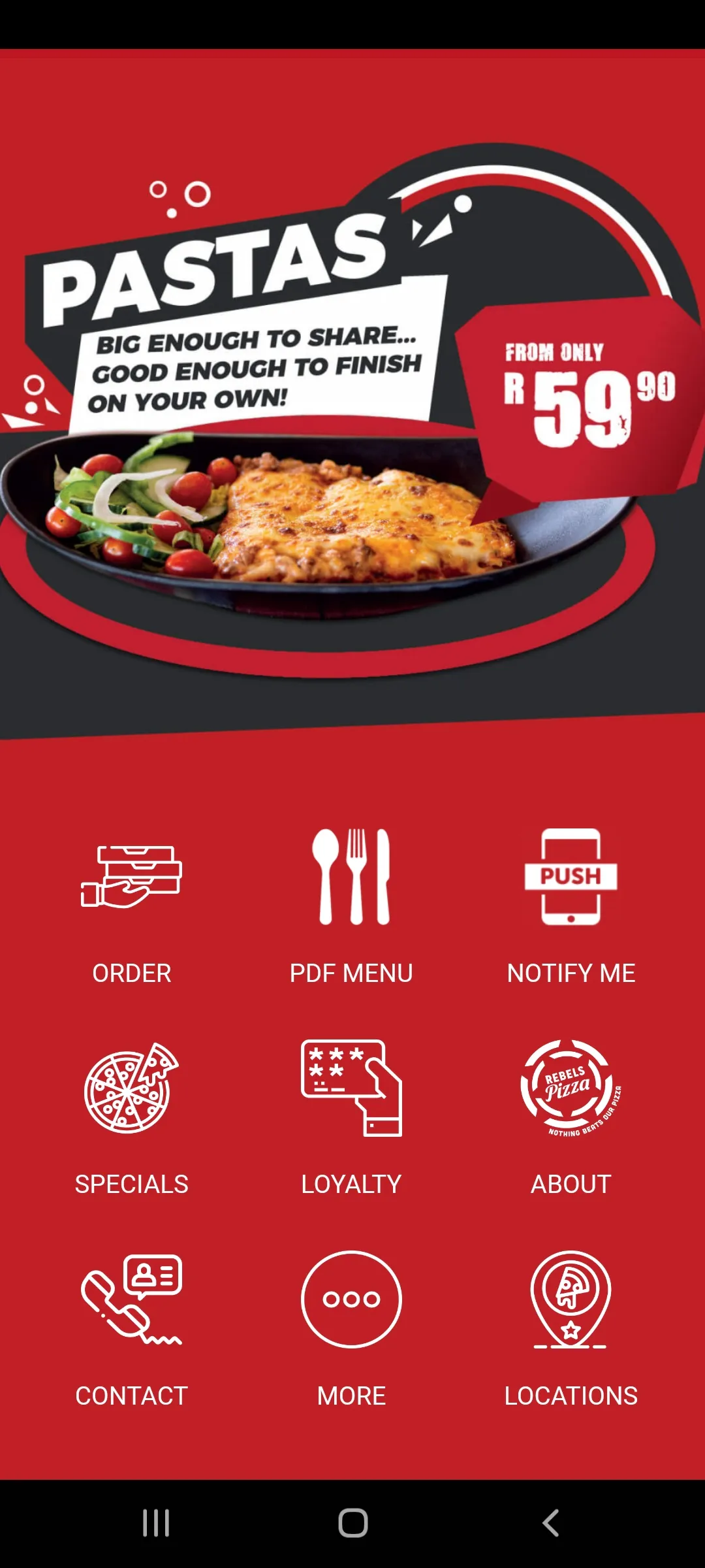 Rebels Pizza | Indus Appstore | Screenshot