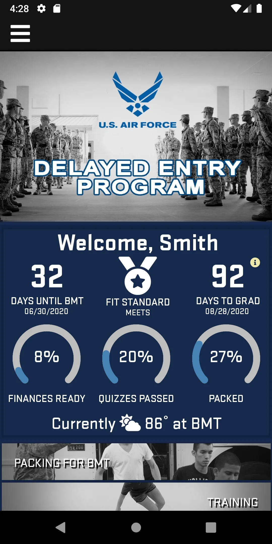 USAF Delayed Entry Program | Indus Appstore | Screenshot