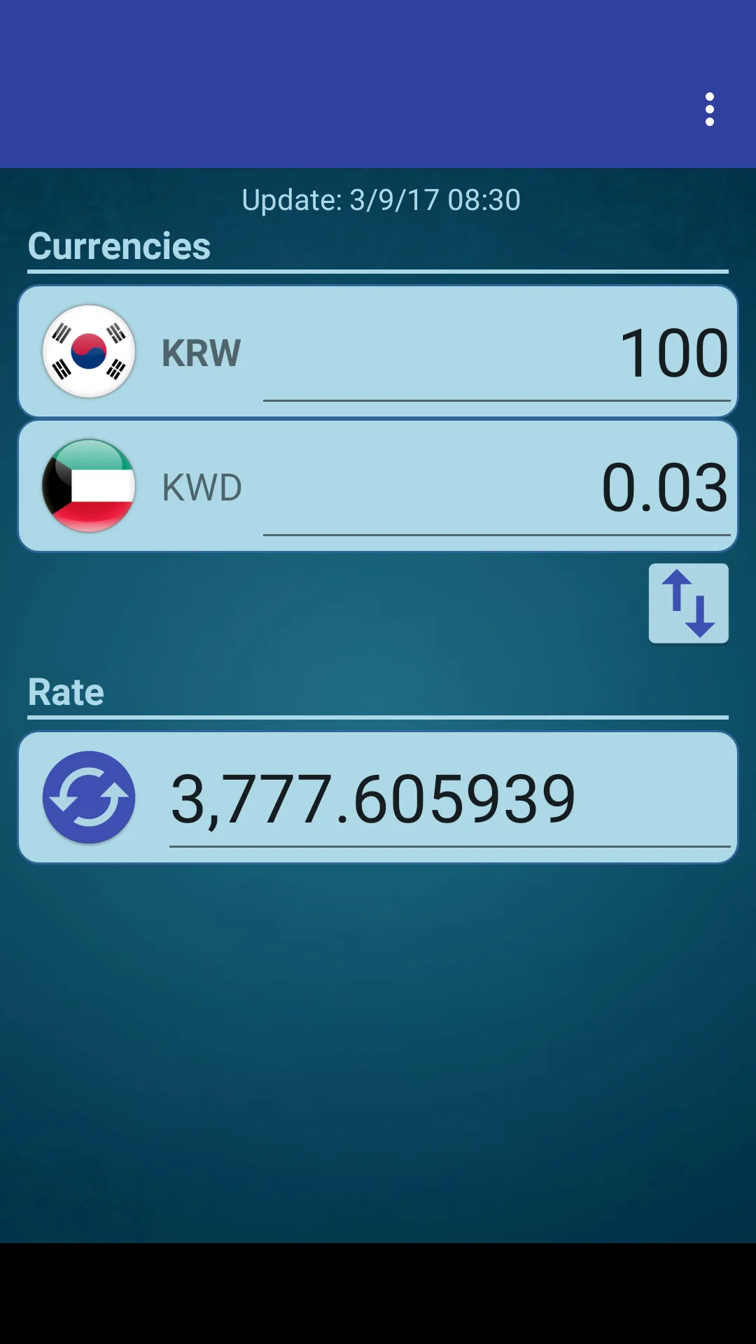 S Korea Won x Kuwaiti Dinar | Indus Appstore | Screenshot