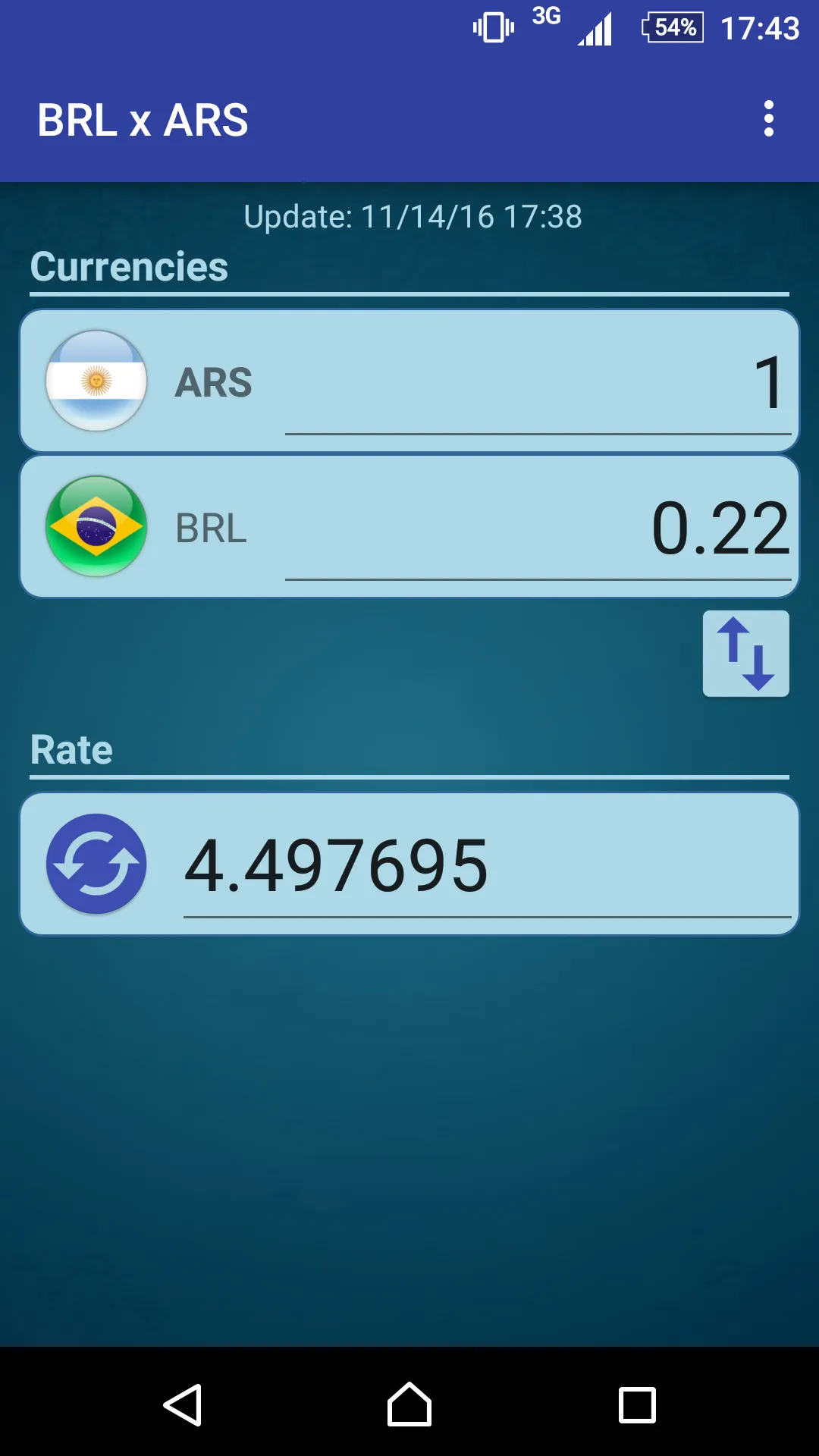 Brazil Real x Argentine Peso | Indus Appstore | Screenshot