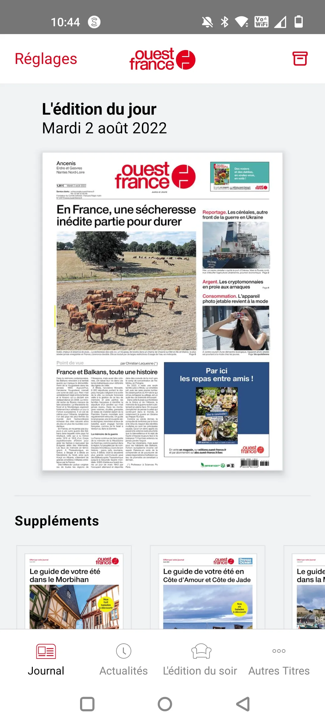 Ouest-France - Le journal | Indus Appstore | Screenshot