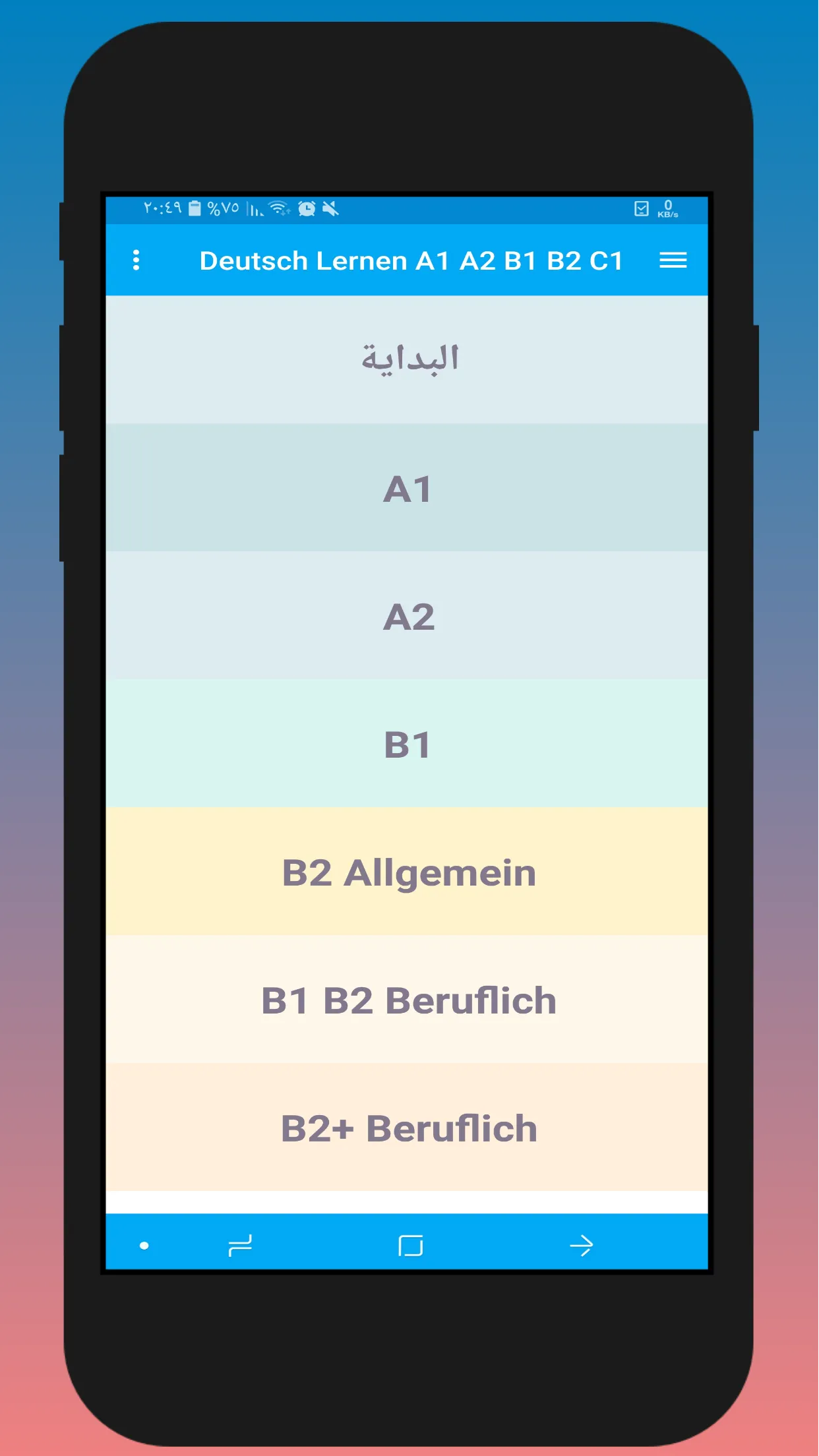 Deutsch Lernen A1 A2 B1 B2 C1 | Indus Appstore | Screenshot