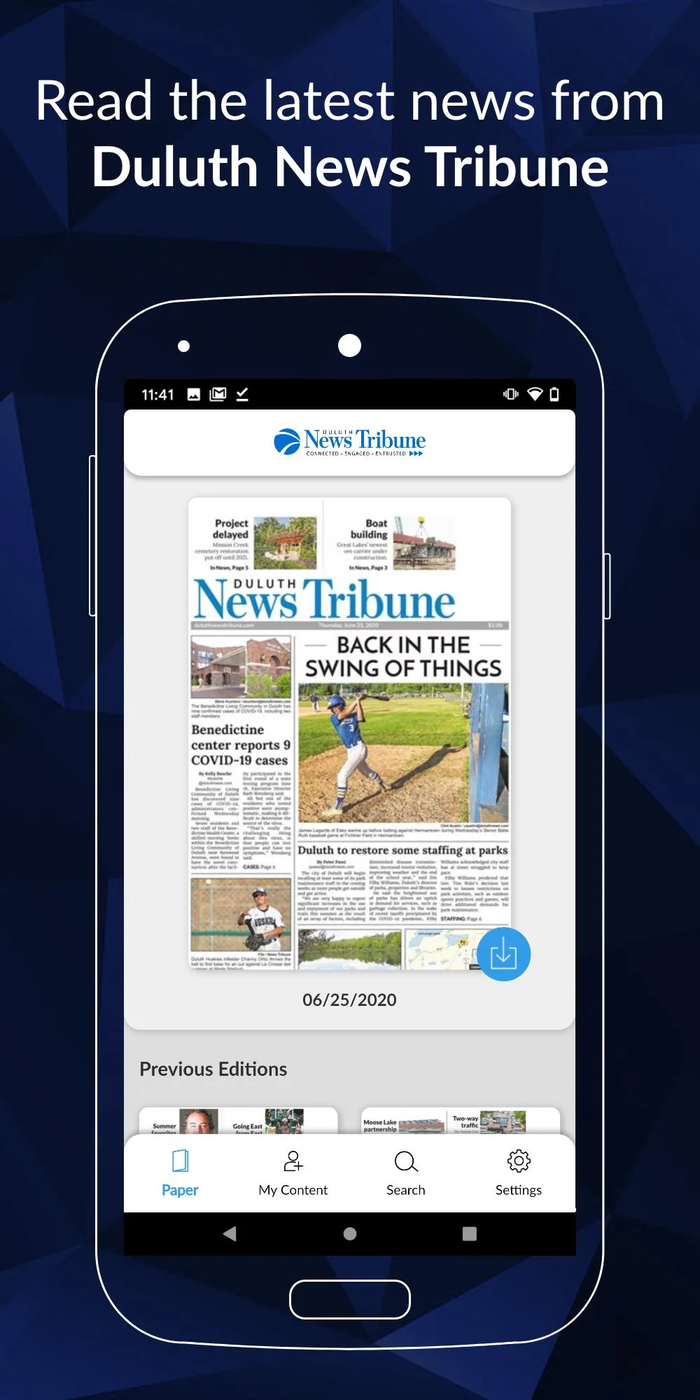 Duluth News Tribune E-paper | Indus Appstore | Screenshot