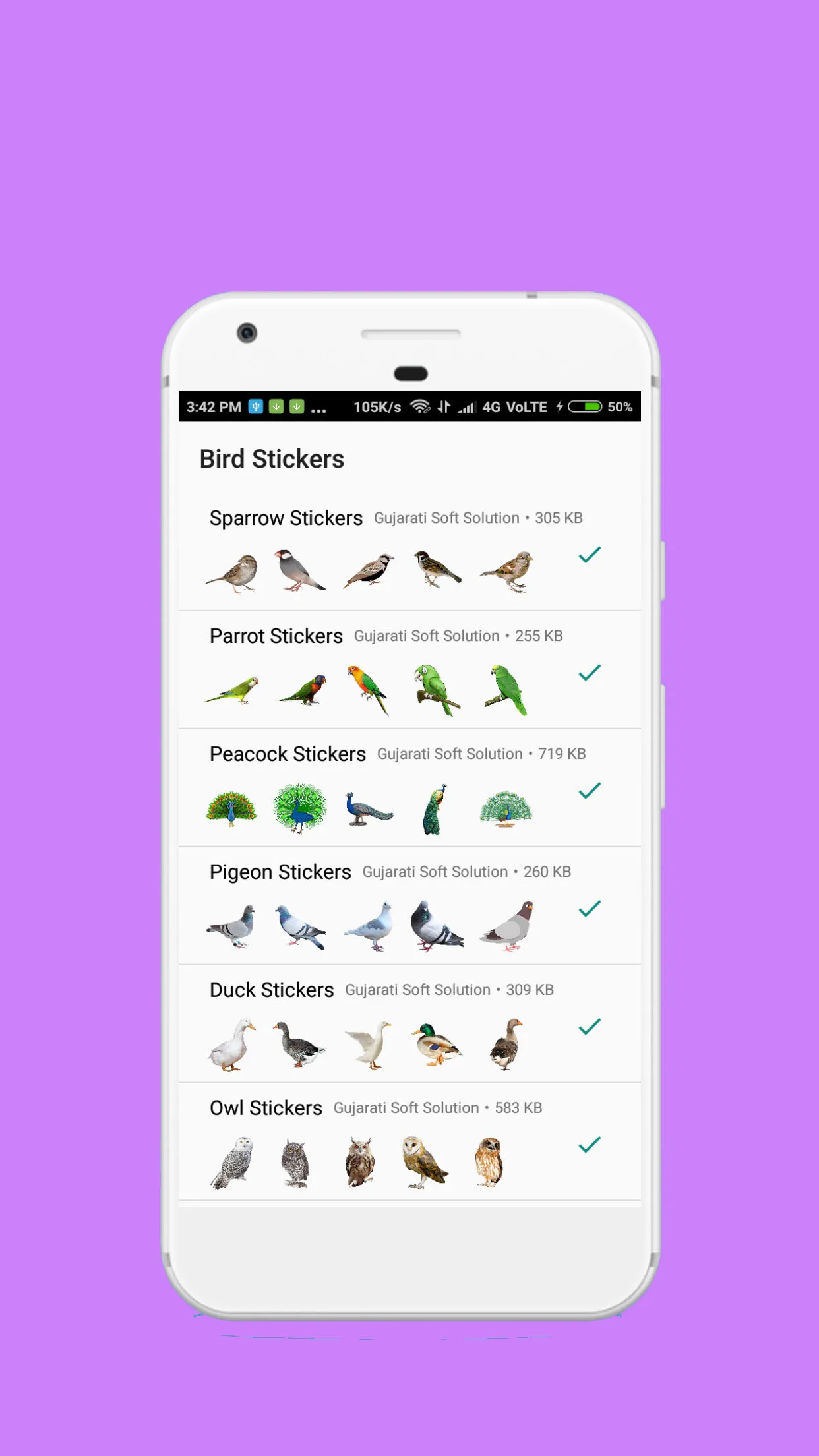 Birds Stickers | Indus Appstore | Screenshot