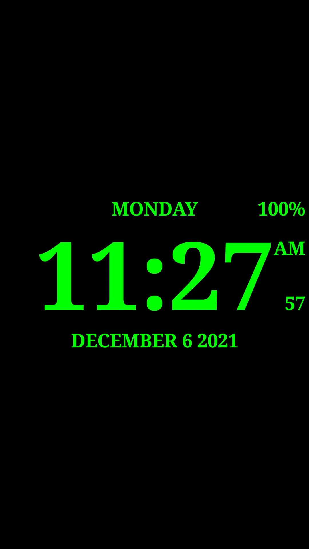 Digital Clock Live Wallpaper-7 | Indus Appstore | Screenshot