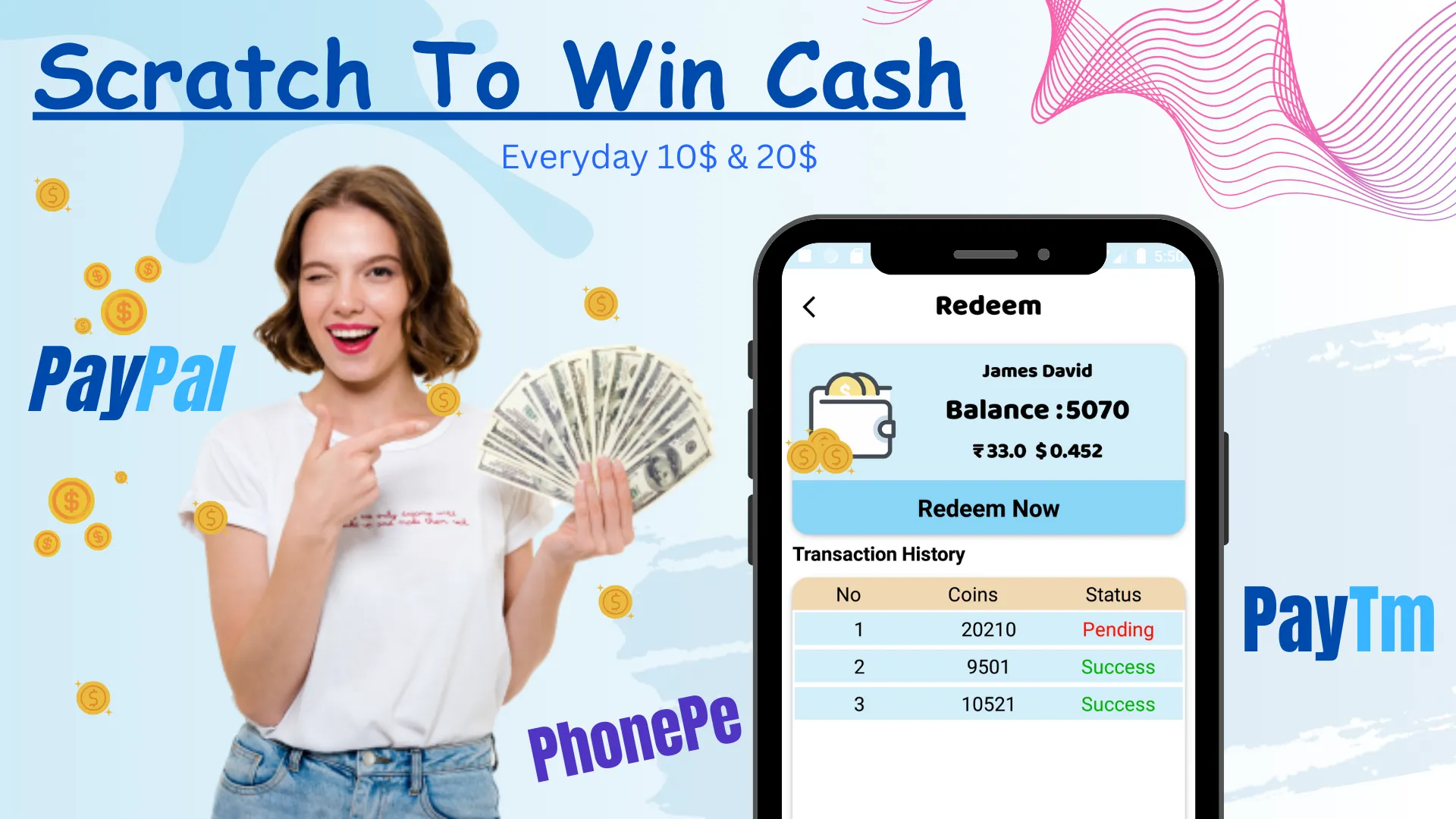 Scratch to Win Cash 2025 | Indus Appstore | Screenshot