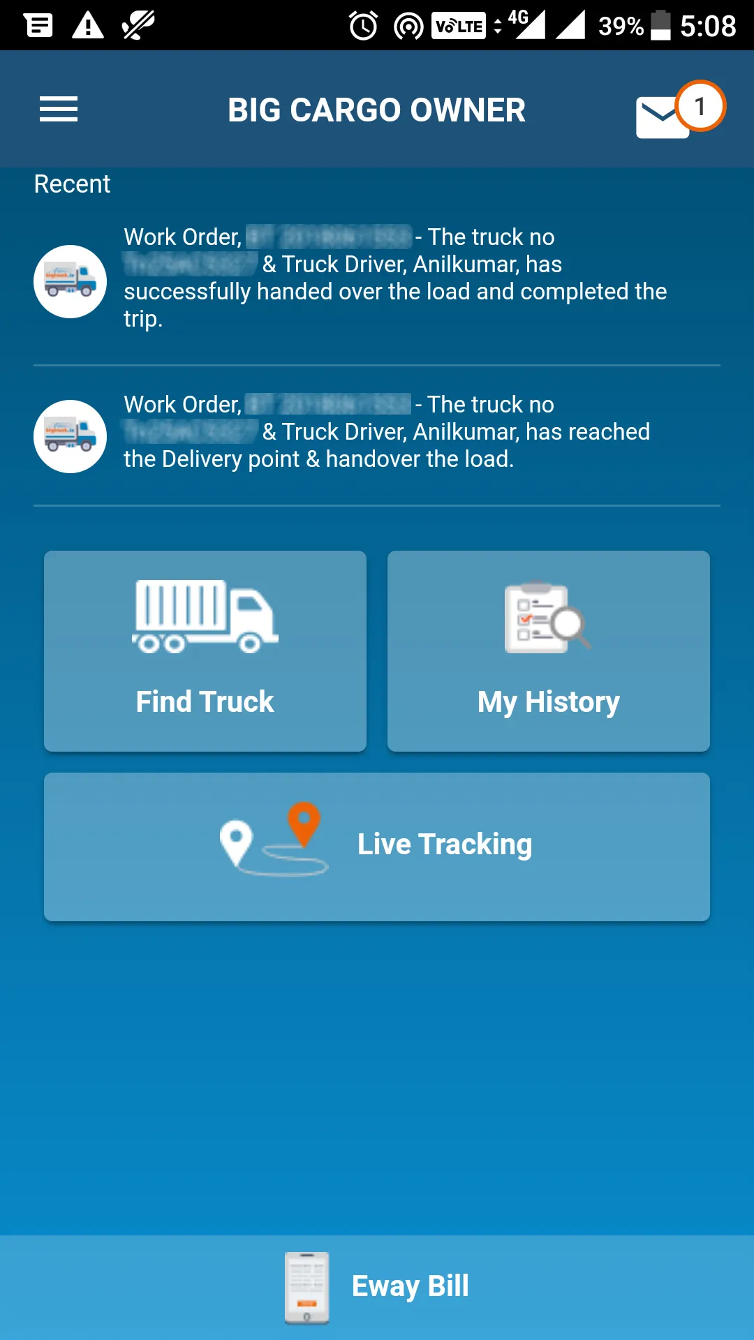 Bigtruck Connect App | Indus Appstore | Screenshot