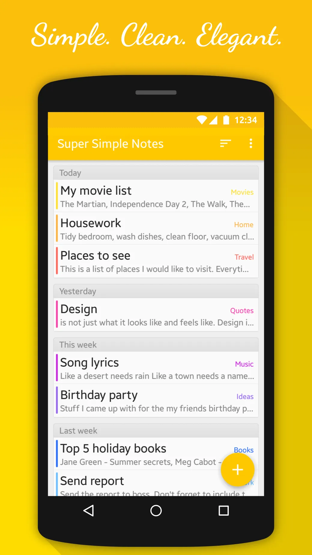 Notes (Super Simple Notes) | Indus Appstore | Screenshot