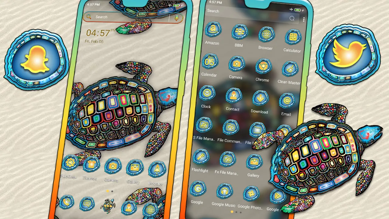 Turtle Mandala Launcher Theme | Indus Appstore | Screenshot