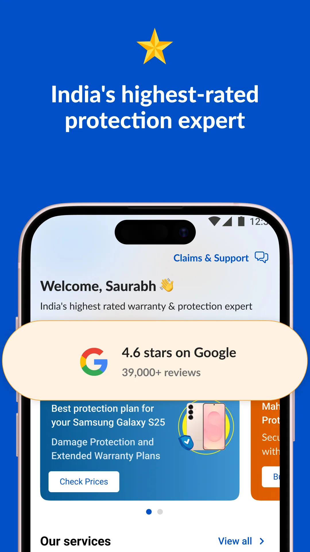 OneAssist: Protection+Warranty | Indus Appstore | Screenshot