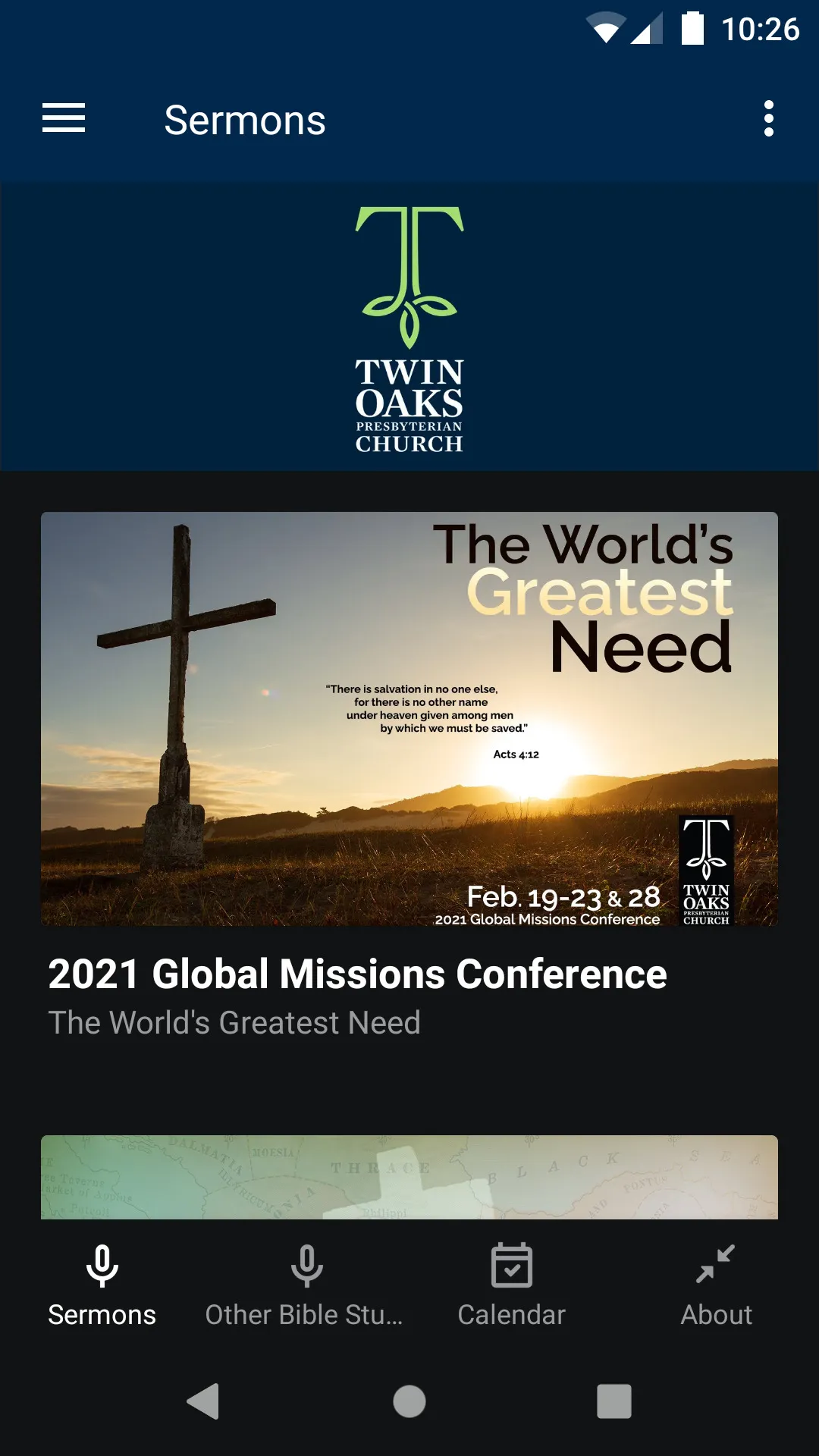 Twin Oaks Presbyterian Church | Indus Appstore | Screenshot