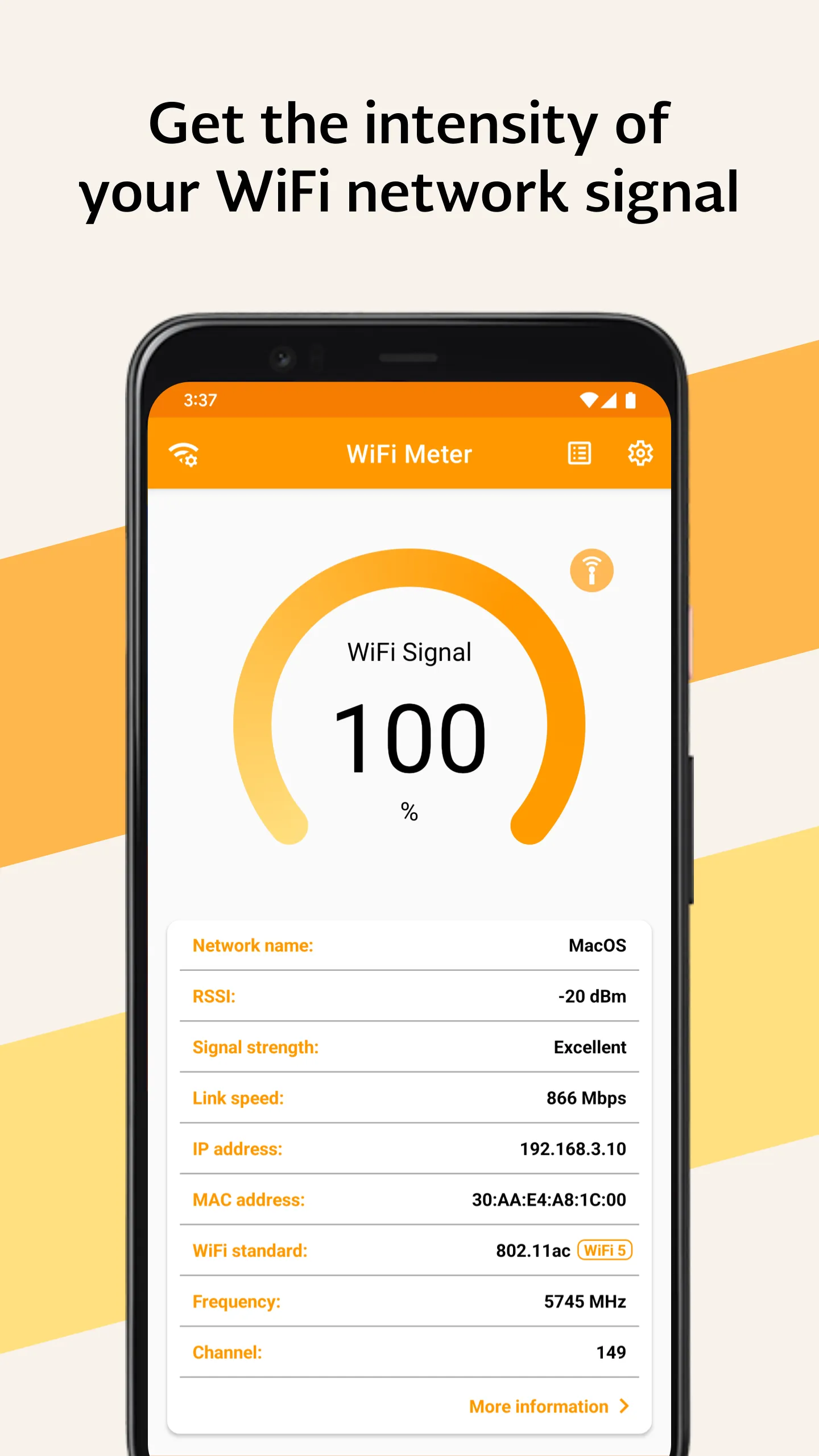 WiFi Signal Strength Meter | Indus Appstore | Screenshot