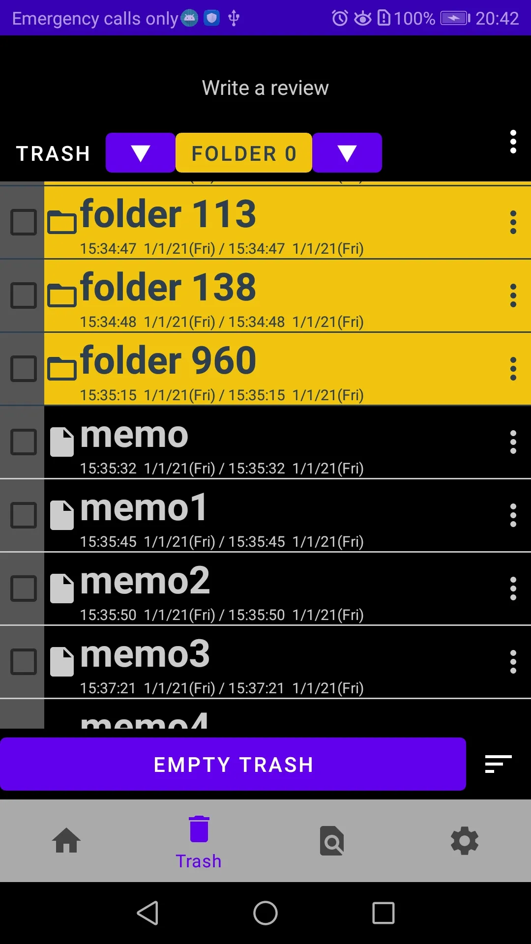 Nestable folder notepad | Indus Appstore | Screenshot