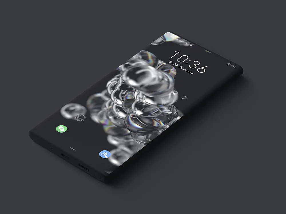 S20 One-UI Dark Live Wallpaper | Indus Appstore | Screenshot