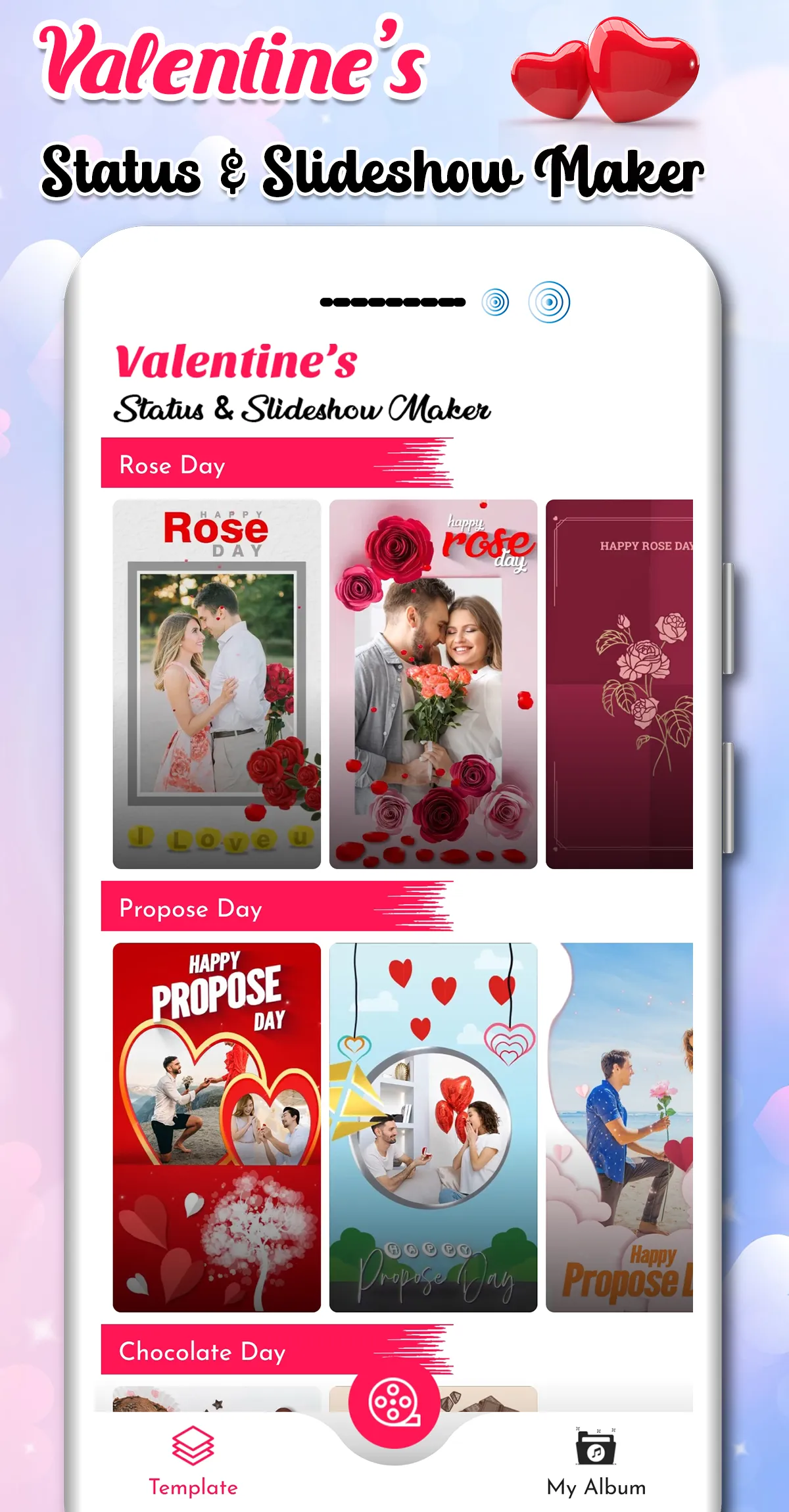 Valentine's Day Video Maker | Indus Appstore | Screenshot