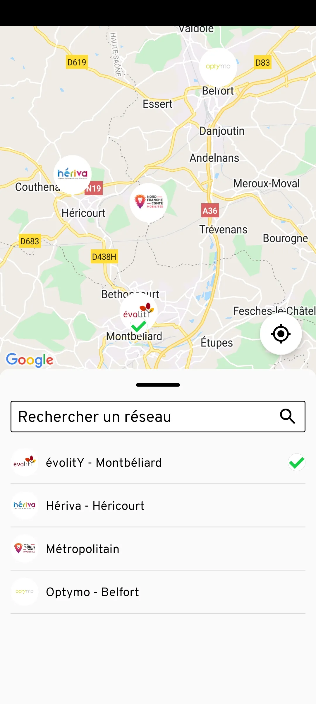 Nord Franche-Comté Mobilités | Indus Appstore | Screenshot