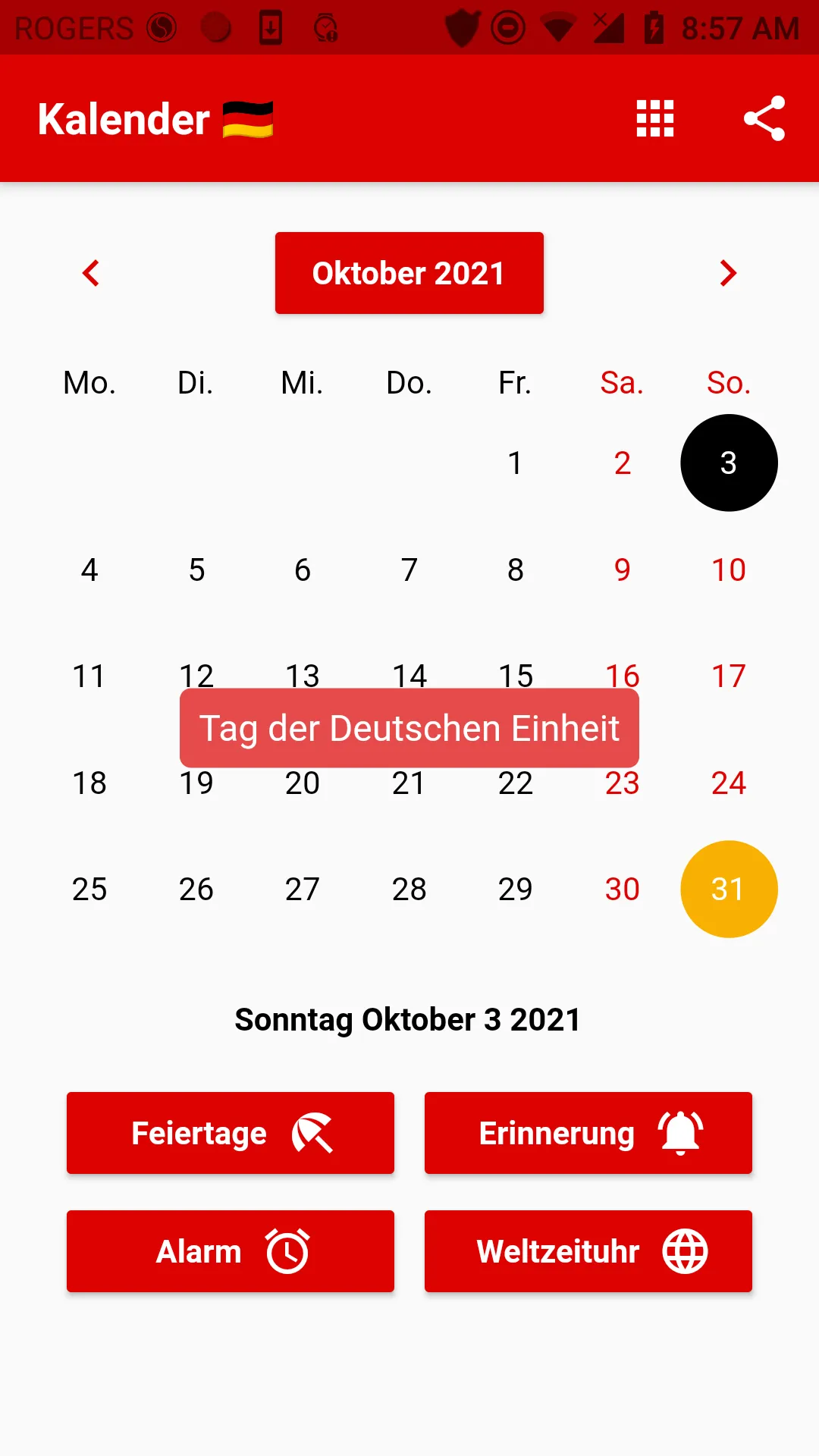 Deutscher Kalender 2024 | Indus Appstore | Screenshot