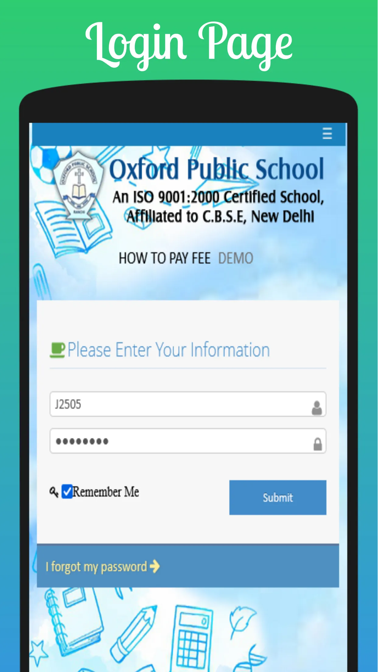 Oxford Public School Ranchi SR | Indus Appstore | Screenshot